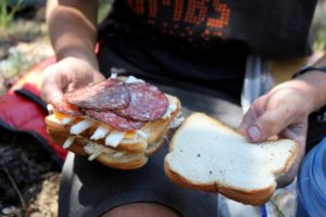 Deluxe double-decker sandwich